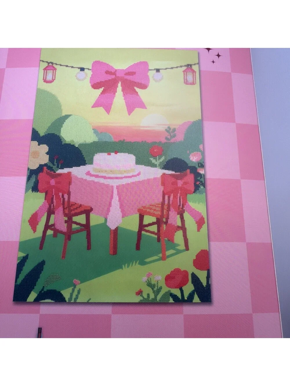 AVEC DIY Diamond Art Painting Kit Birthday Cake Design, 15.75 x 23.6 Crystal Art